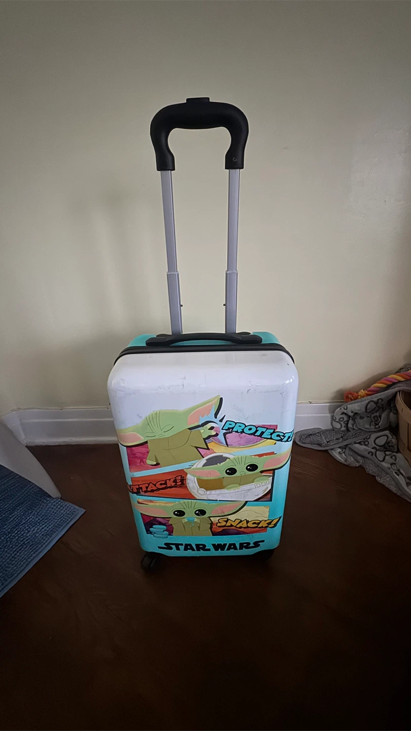 Star Wars Grogu "The Child" Rolling Luggage Carry-On Suitcase