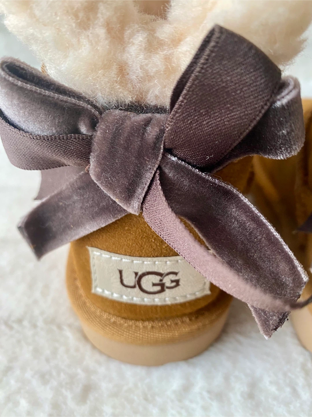 NEW! UGG Kids Mini Bailey Mixed Bow Boots - photo 3