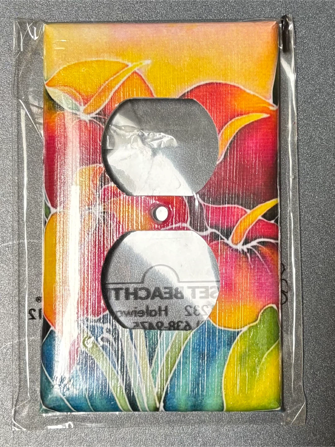 NEW Tropical Flower Outlet Cover