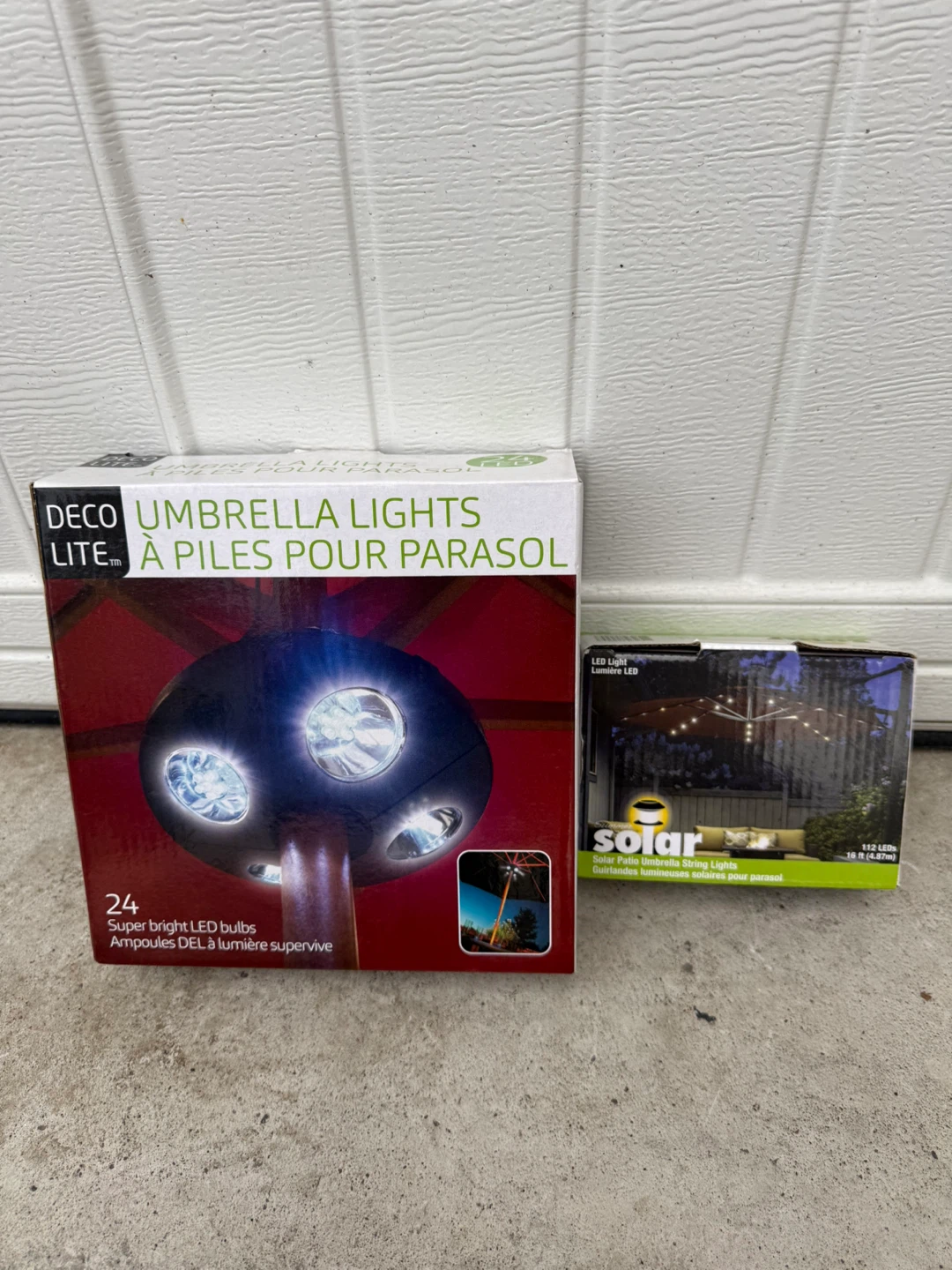 Deco Lite Umbrella Light & Solar Patio Umbrella String Lights