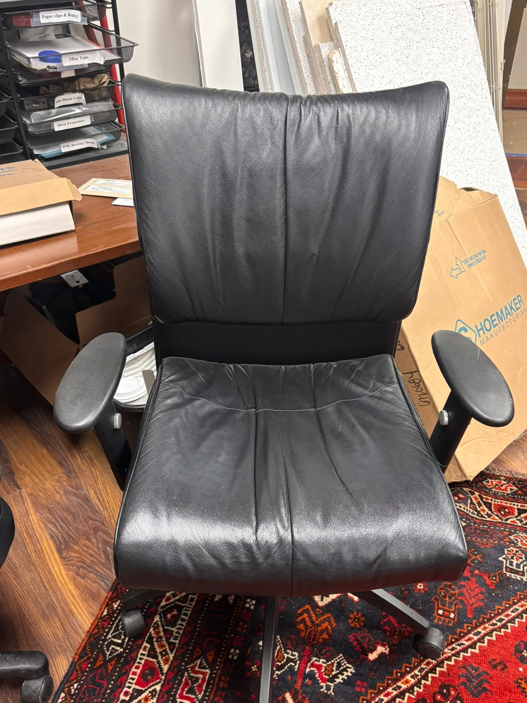 Black Leather Office Chair