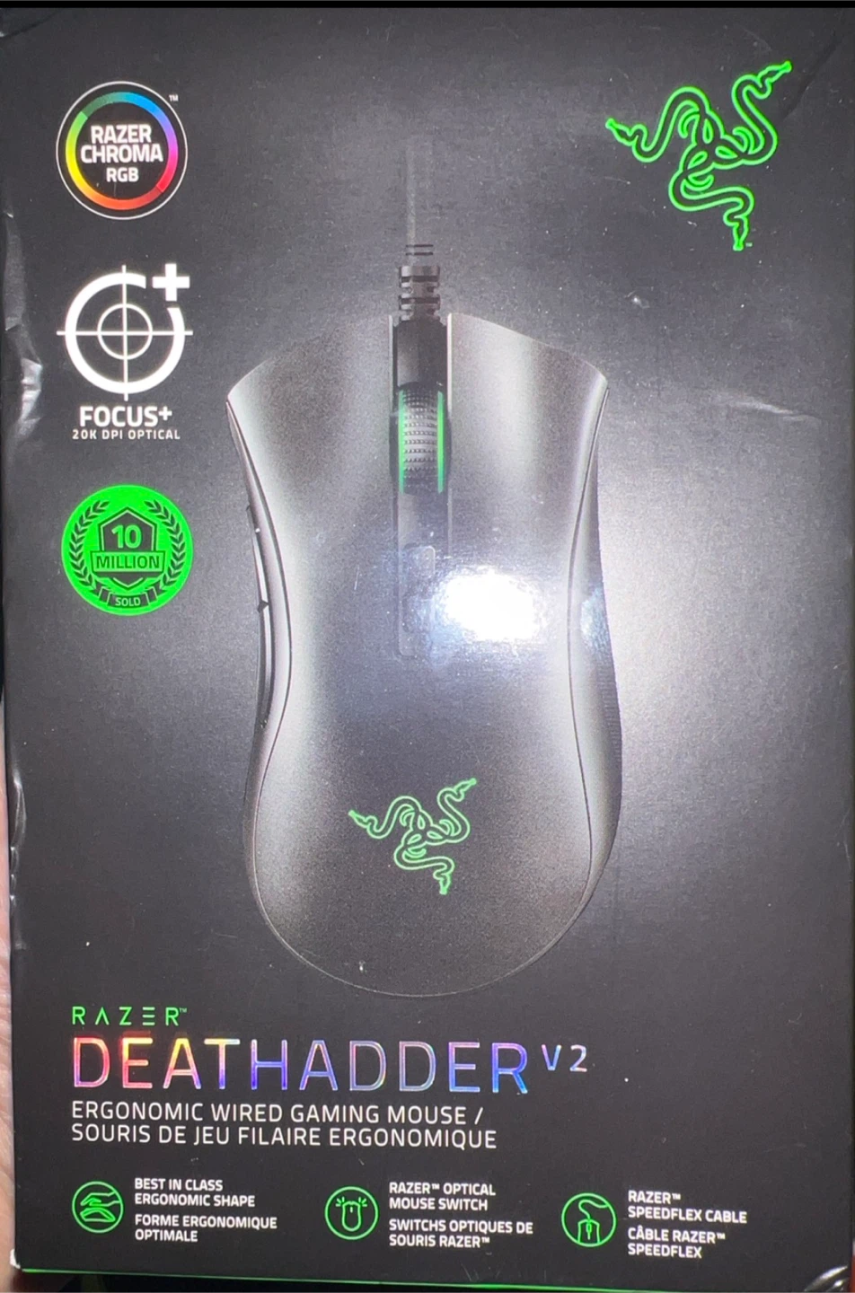 Razer DeathAdder V2 Ergonomic Wired Gaming Mouse
