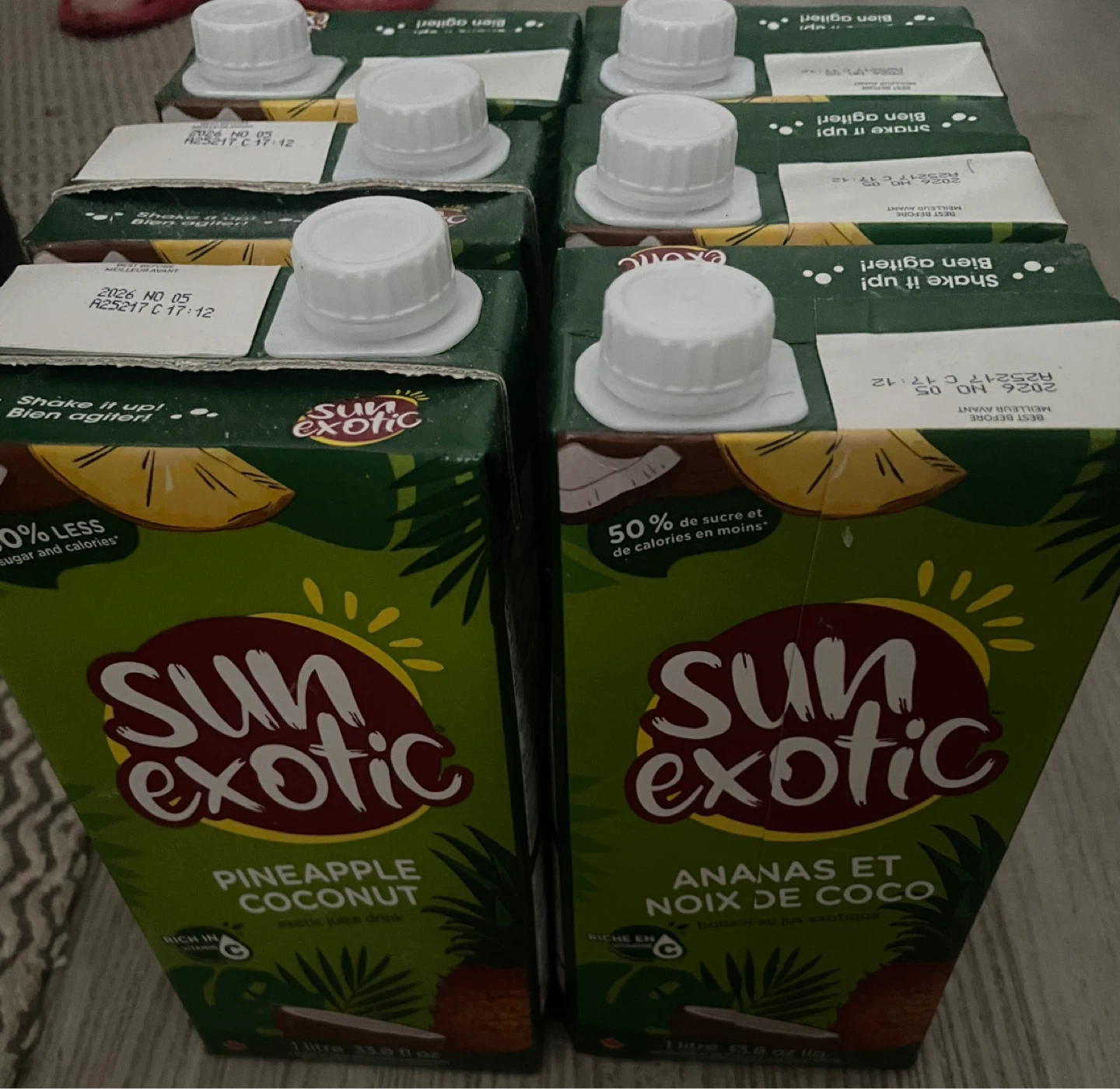 Juice Pineapple Coconut & Mango Carrot - 8x 1 Litre
