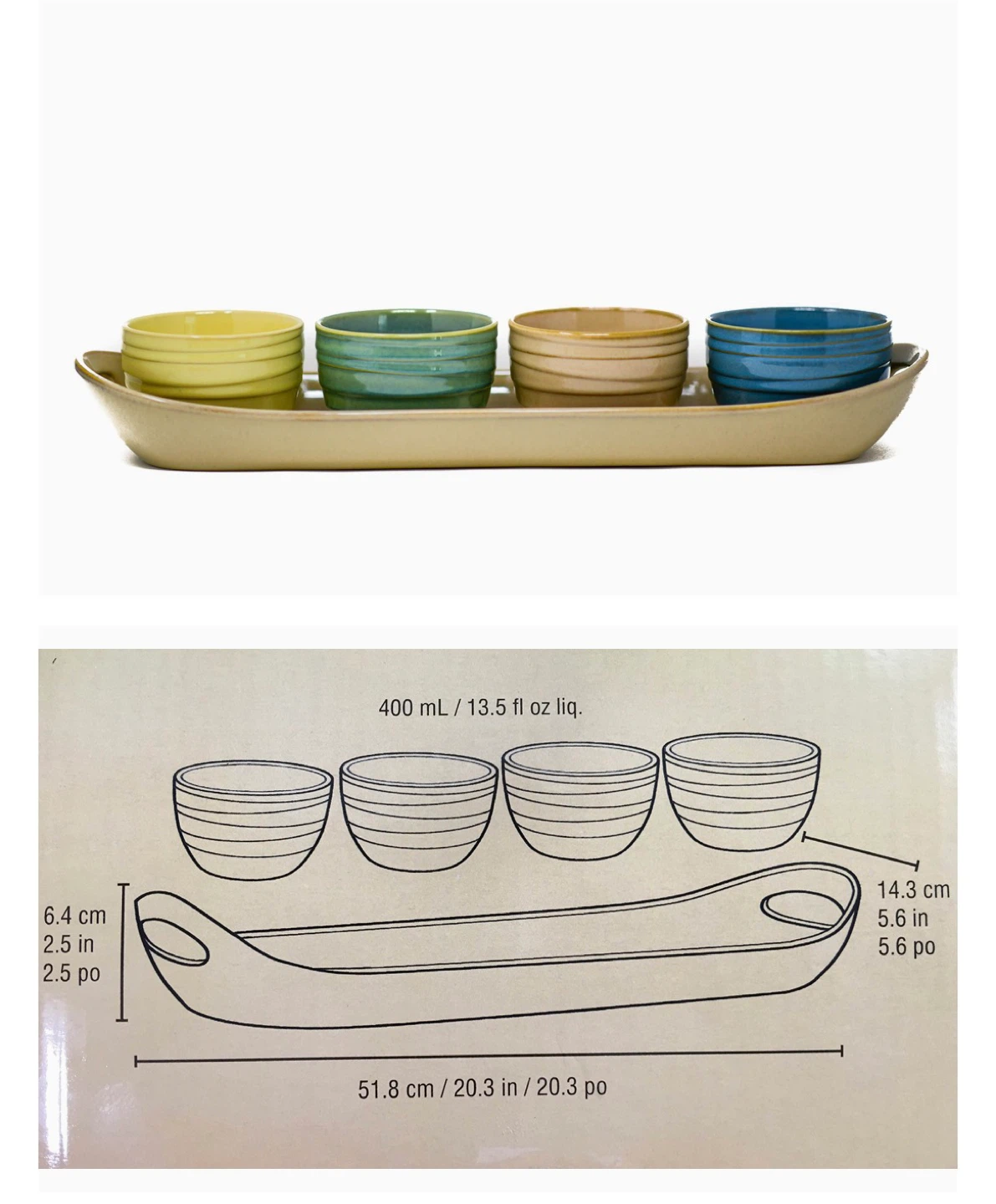 Stoneware 5-Piece Serving Set - photo 5