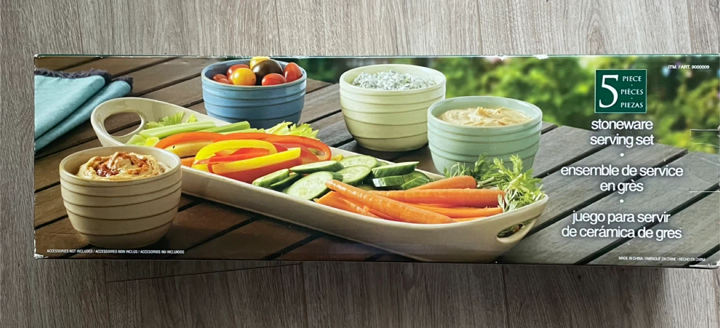 Stoneware 5-Piece Serving Set