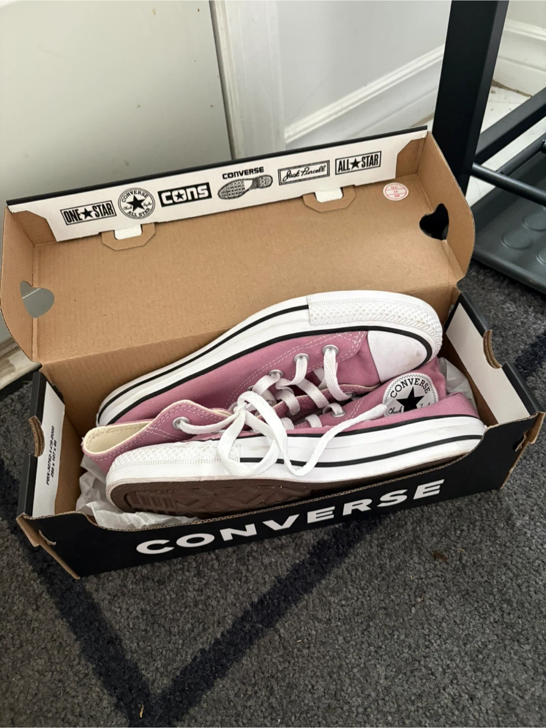 Pink Converse Chuck Taylor All Star High Top Sneakers - photo 2