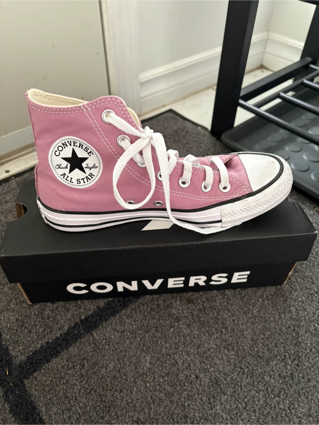 Pink Converse Chuck Taylor All Star High Top Sneakers