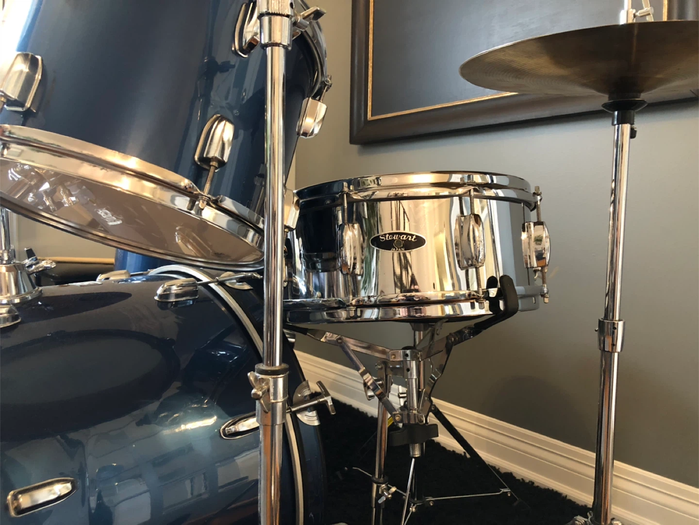 4-piece drum set - smoky blue - photo 4