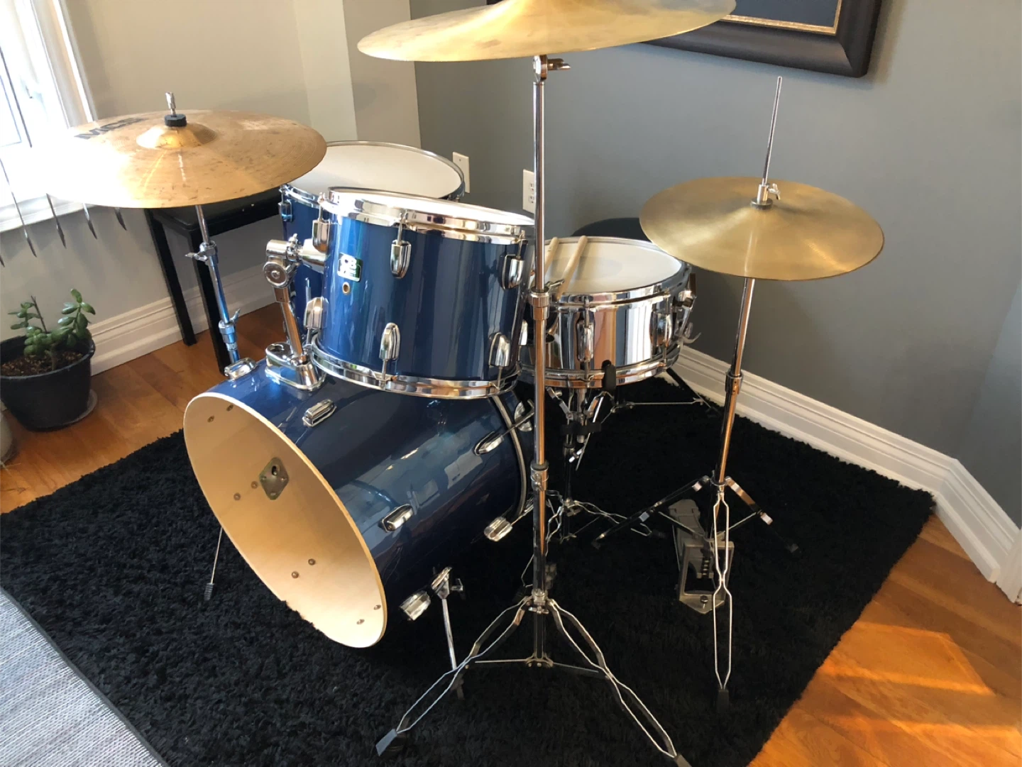 4-piece drum set - smoky blue - photo 3