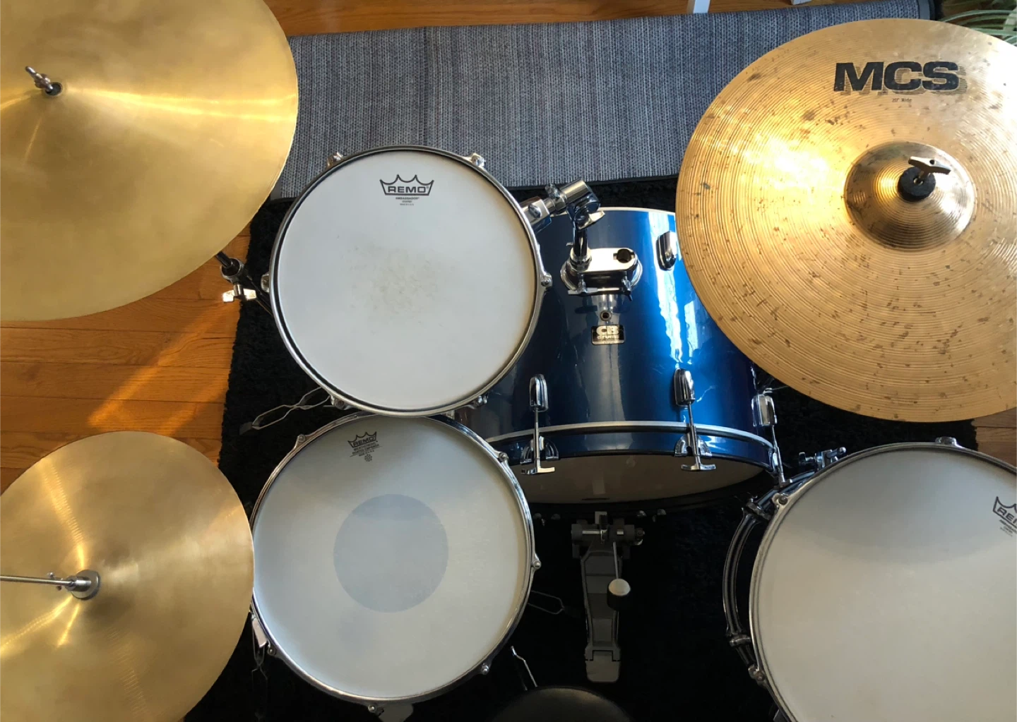 4-piece drum set - smoky blue - photo 2
