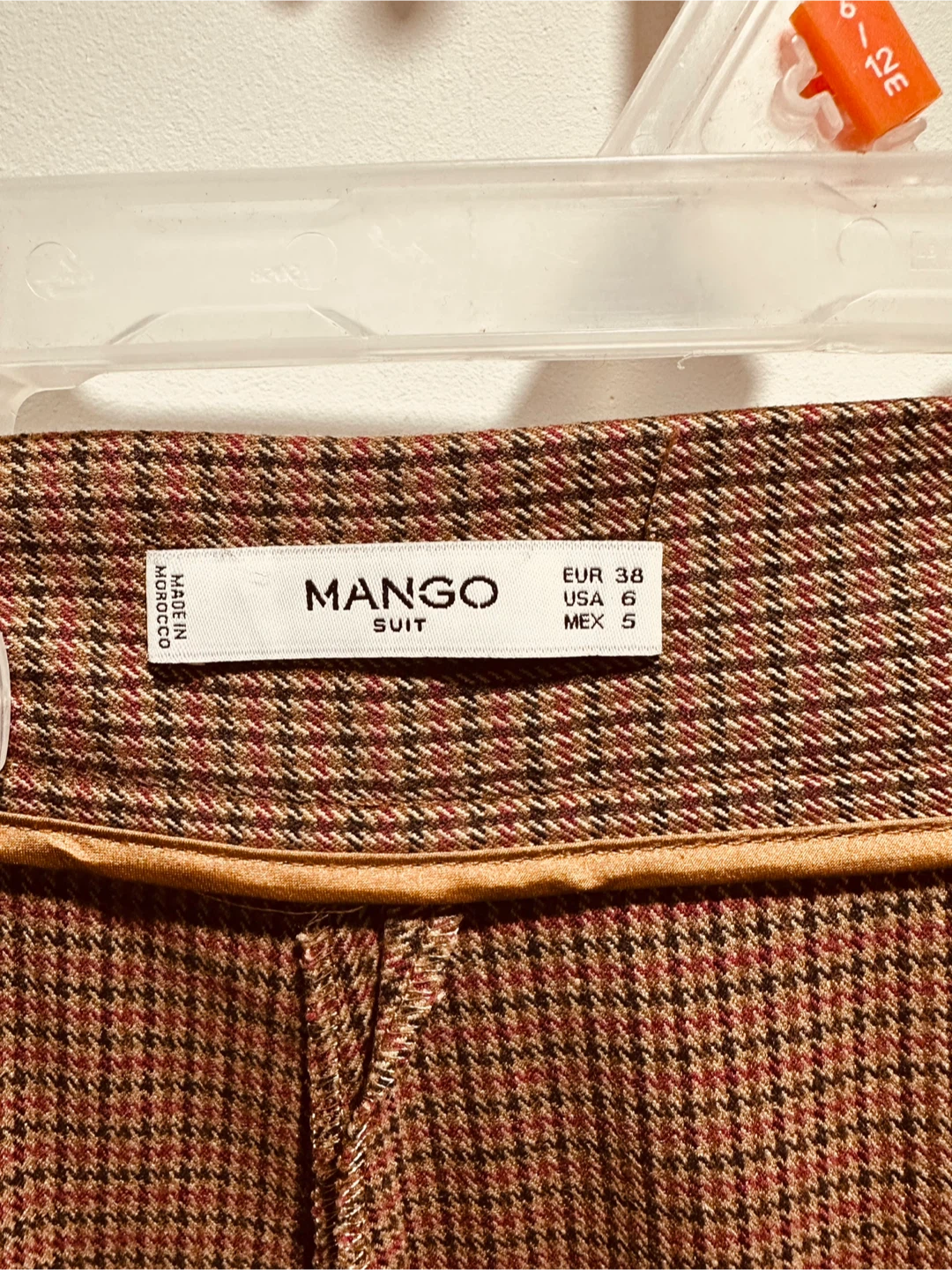 Mango Suit Pants - Brown Plaid Size 6 - photo 3