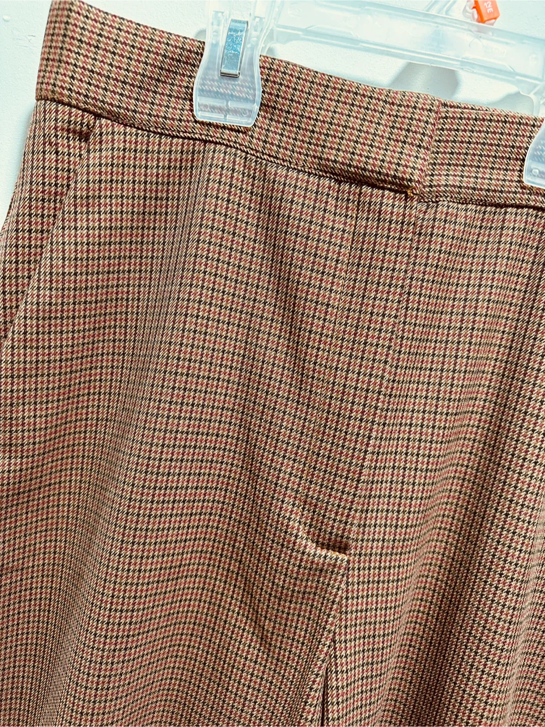 Mango Suit Pants - Brown Plaid Size 6 - photo 2