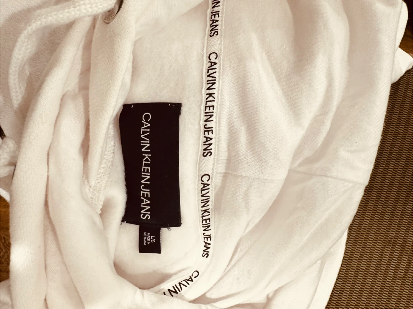 Calvin Klein Jeans White Hoodie Dress - photo 3