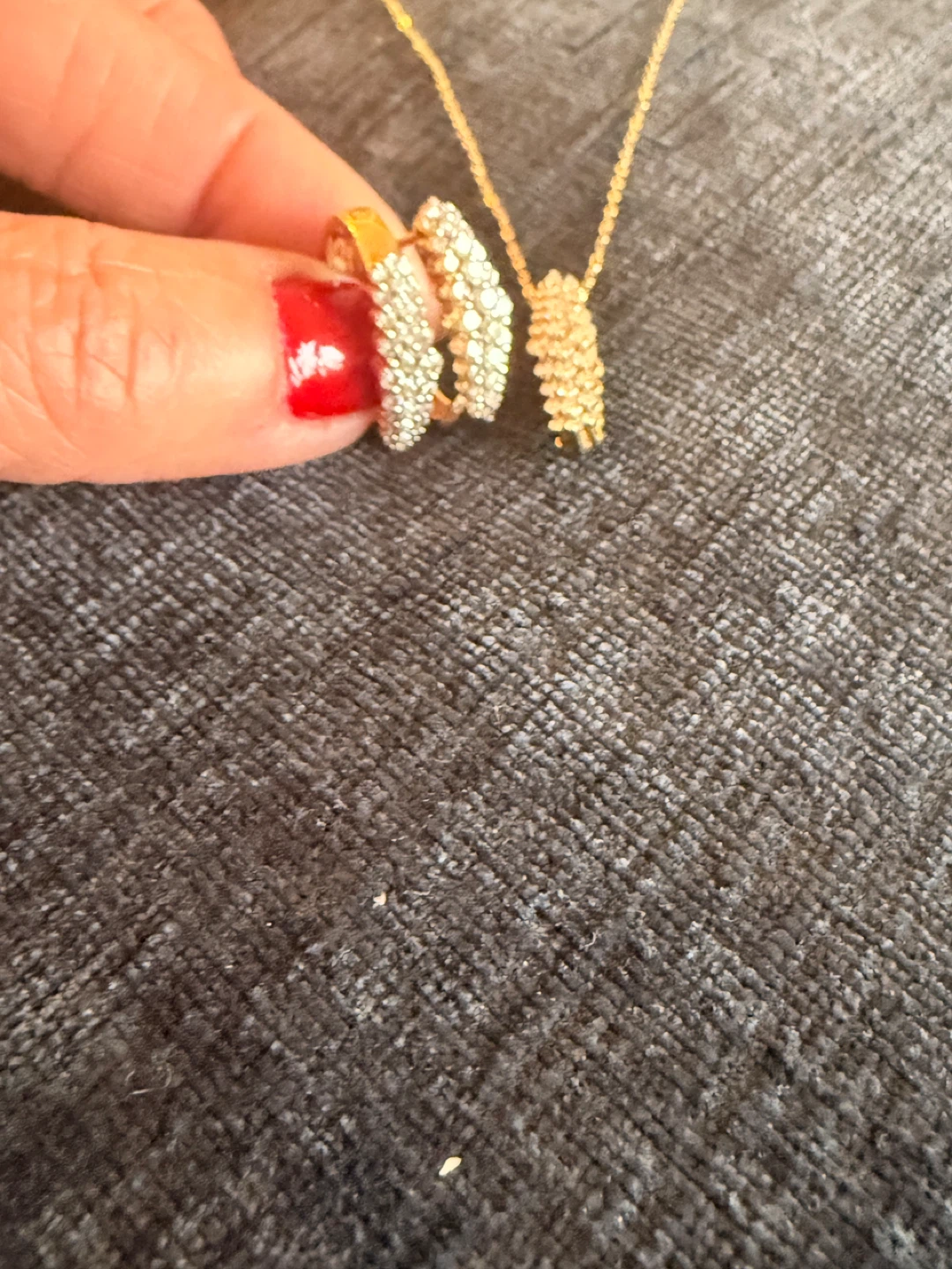 Dubai Gold 18K and Diamond  necklace, earrings and Ring  set - photo 5