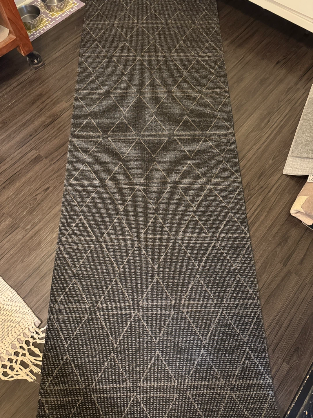 Runner Rug with Geometric Pattern