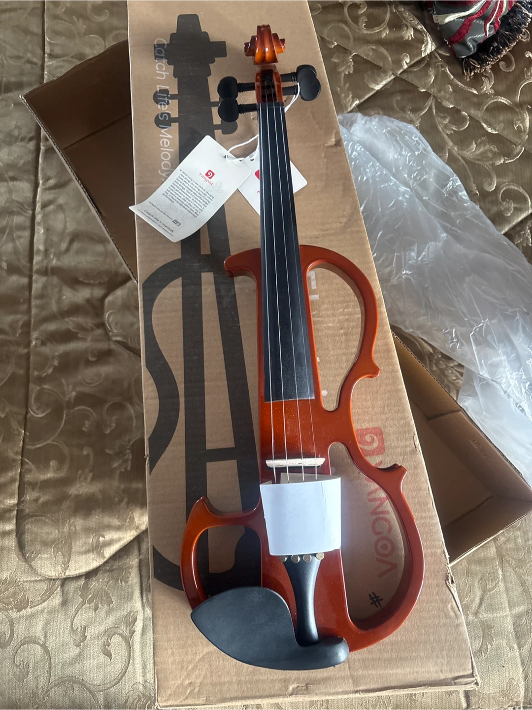 Brand New Vangoa 4/4 Electric Violin Full Kit + Extra Strings – - photo 3