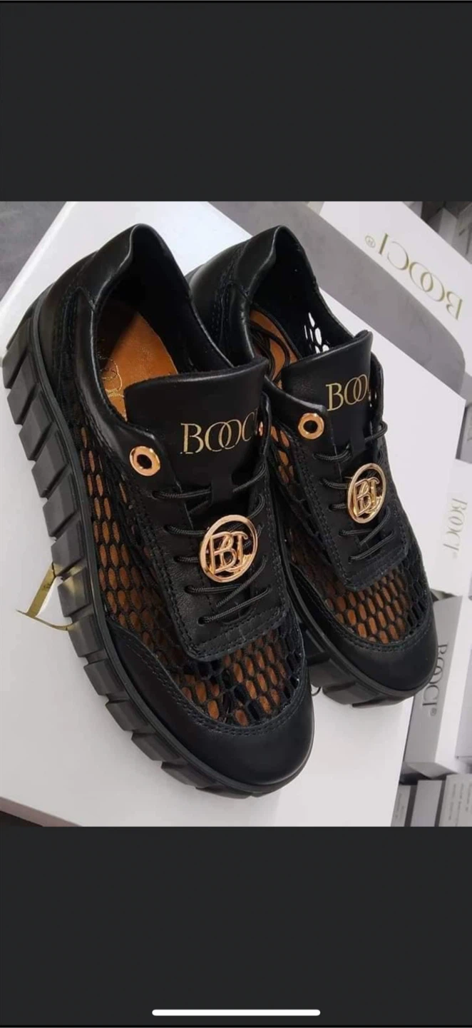 BOCCHI Black Mesh Sneakers