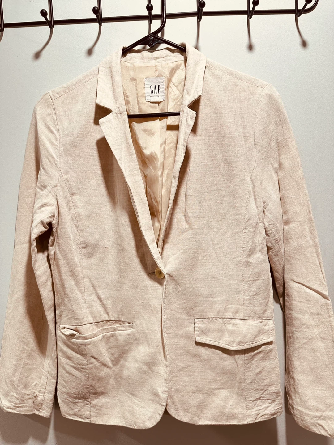 GAP Linen Blend Blazer - photo 3