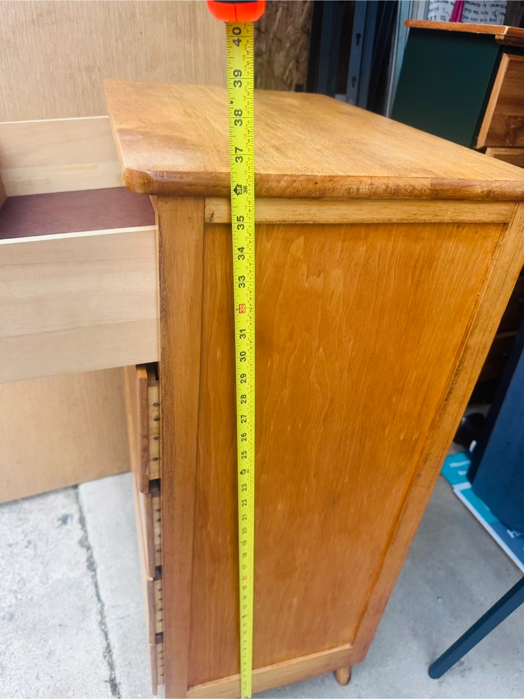 Vintage Wooden Dresser Chest of Drawers - photo 4