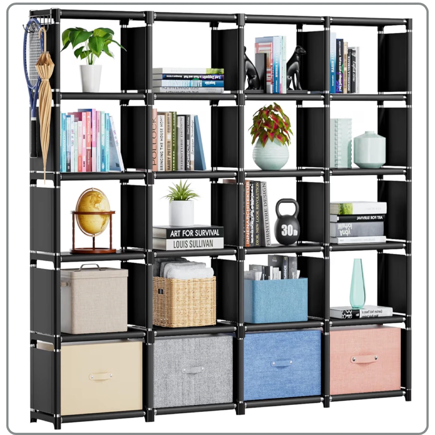 Mavivegue Book shelf 20 cube storage