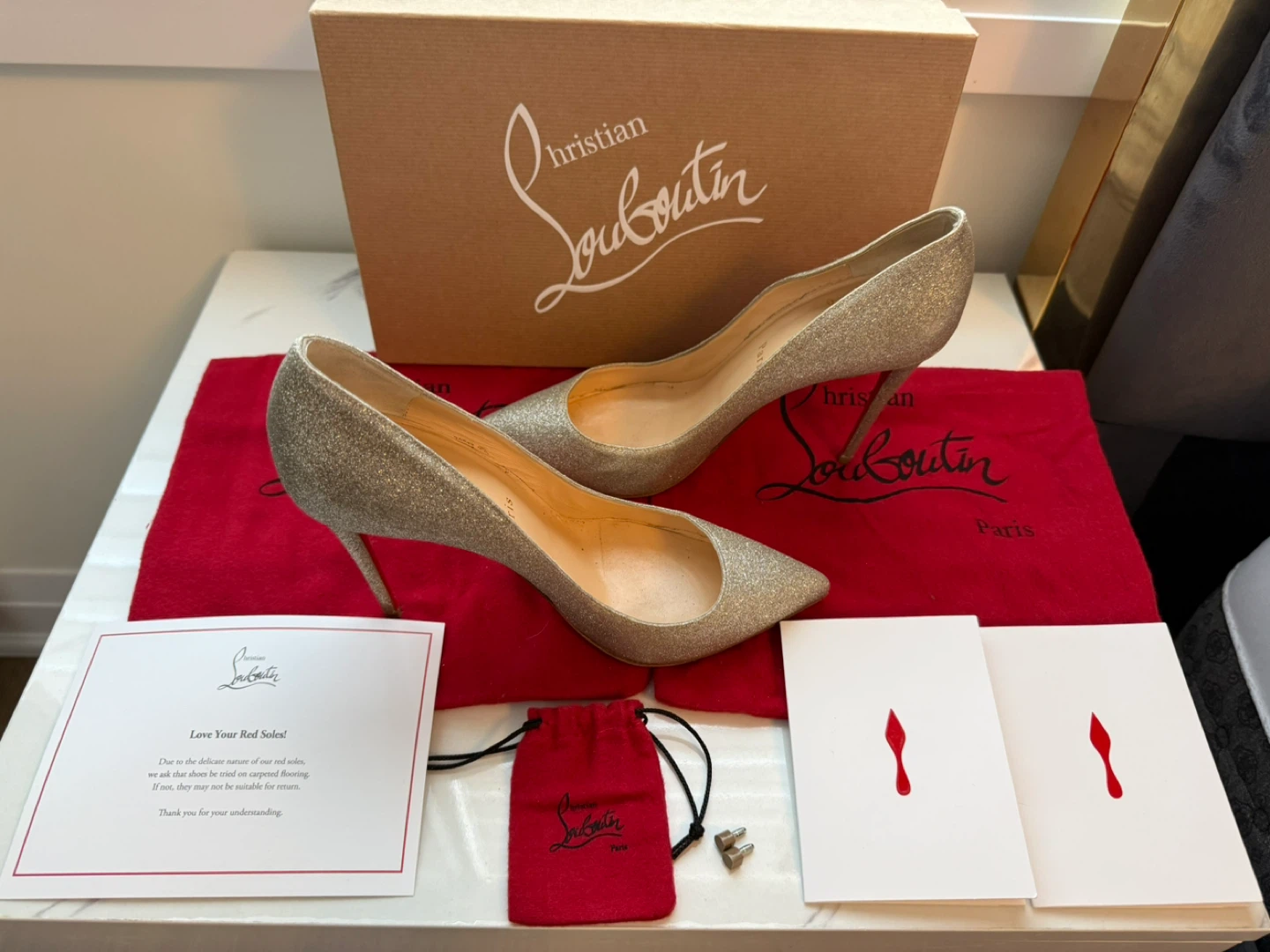Christian Louboutin Glitter Heels