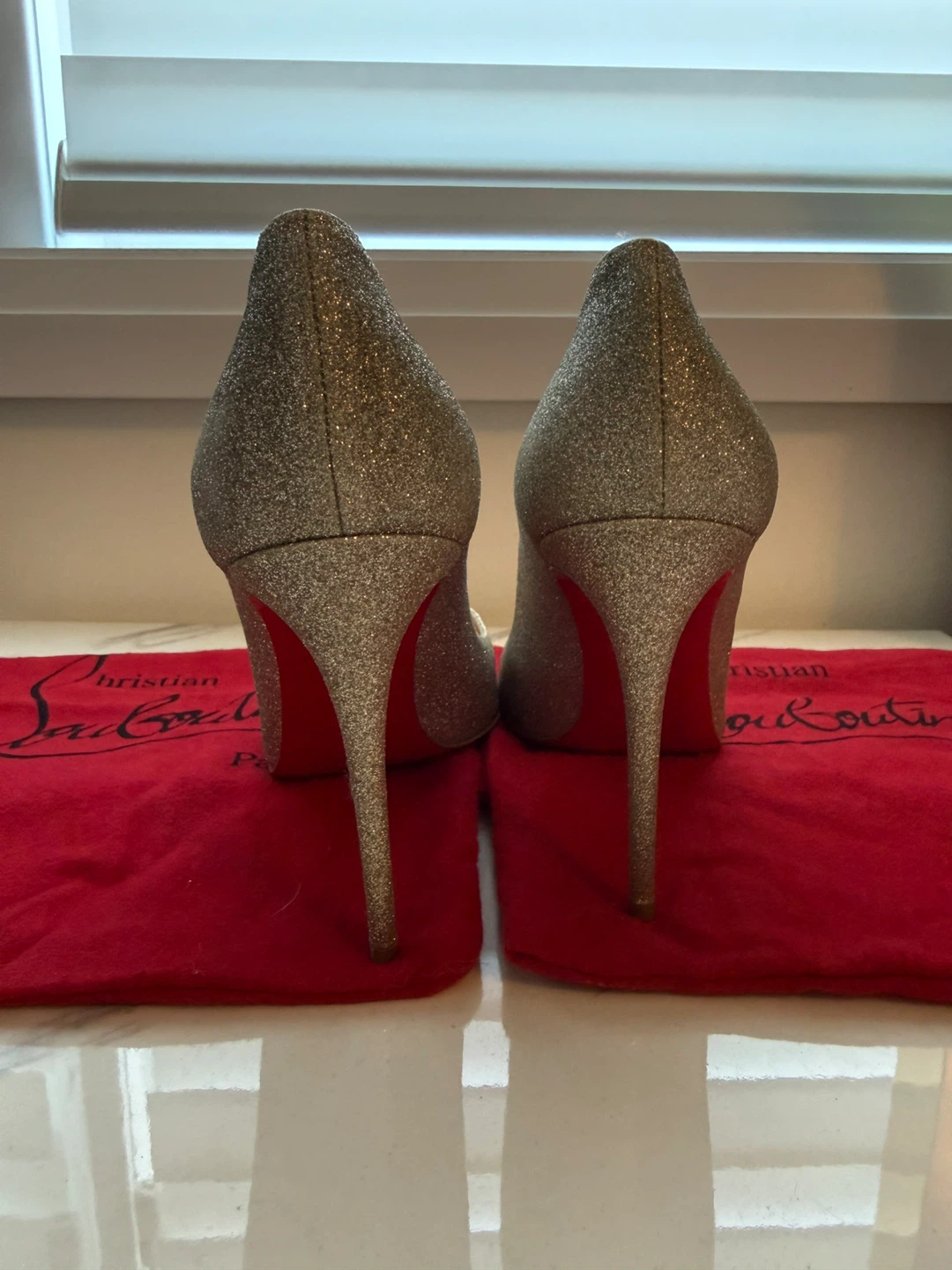 Christian Louboutin Glitter Heels - photo 3