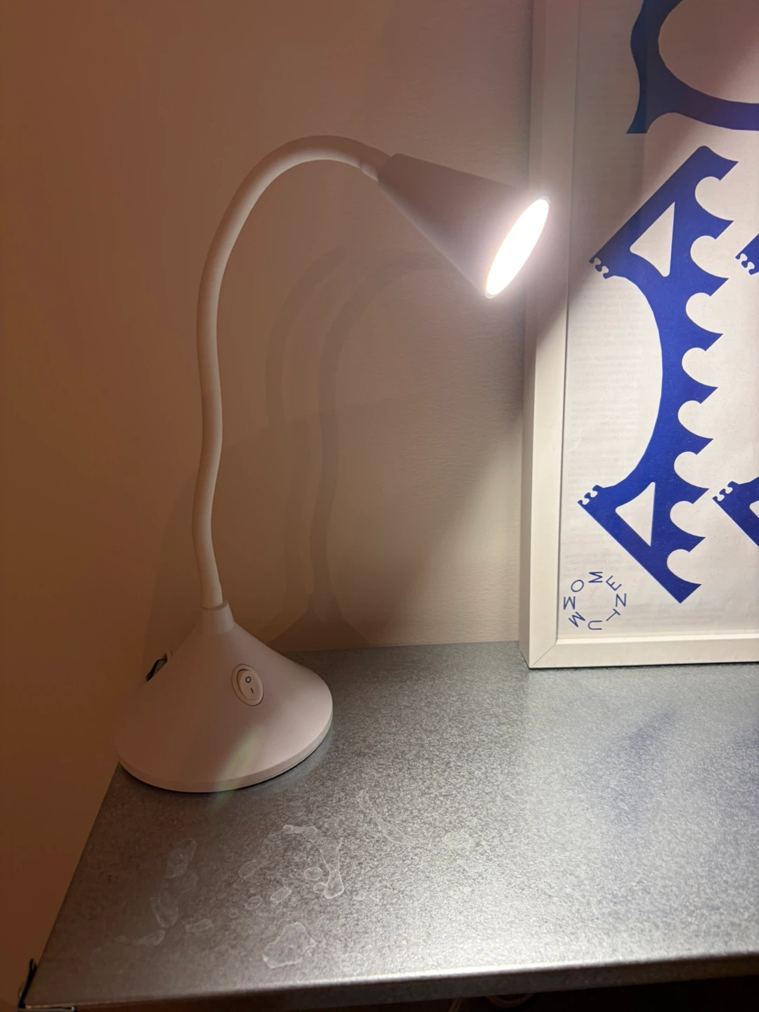 White desk lamp