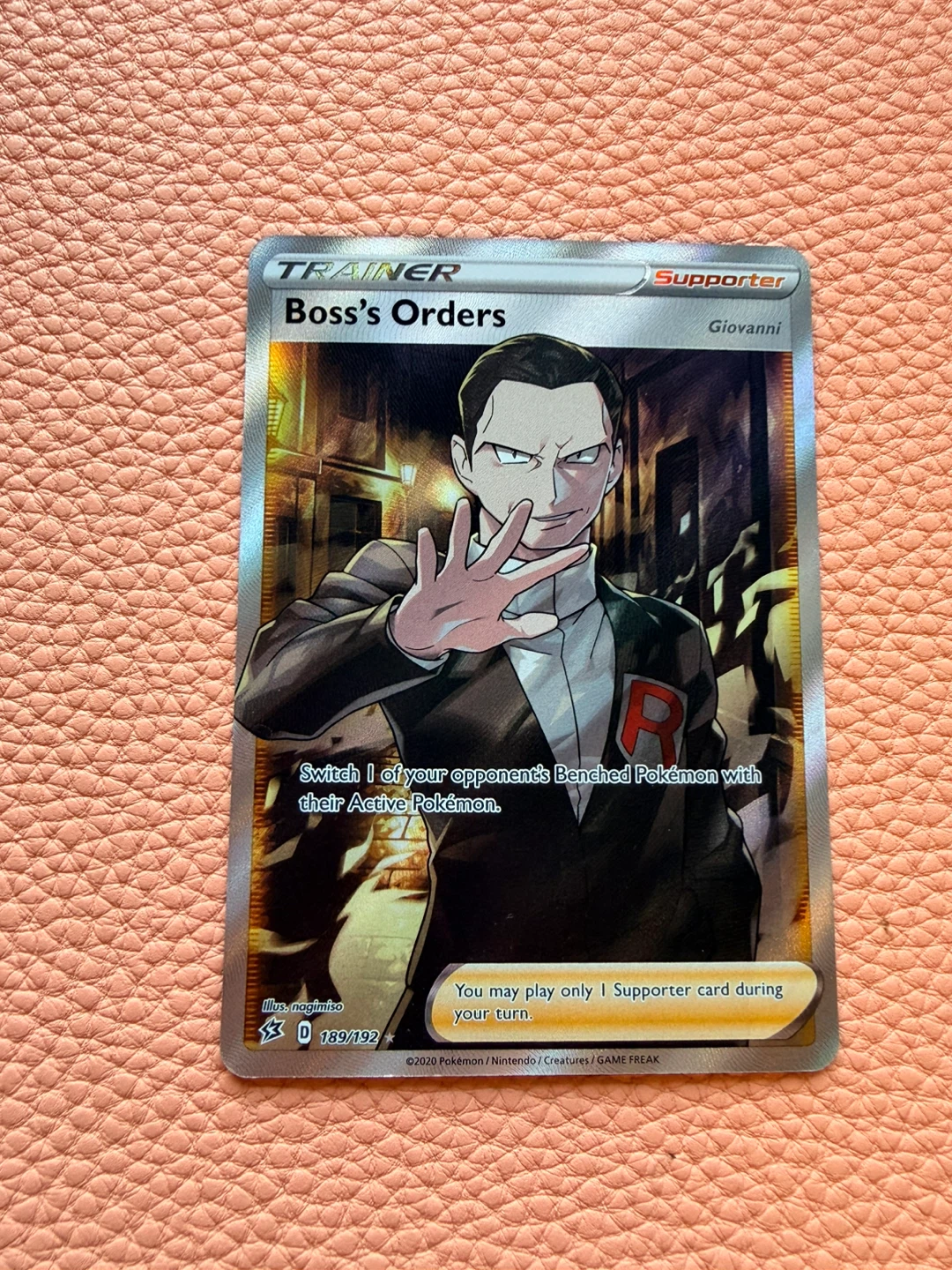 Boss’s order full art trainer card practically new