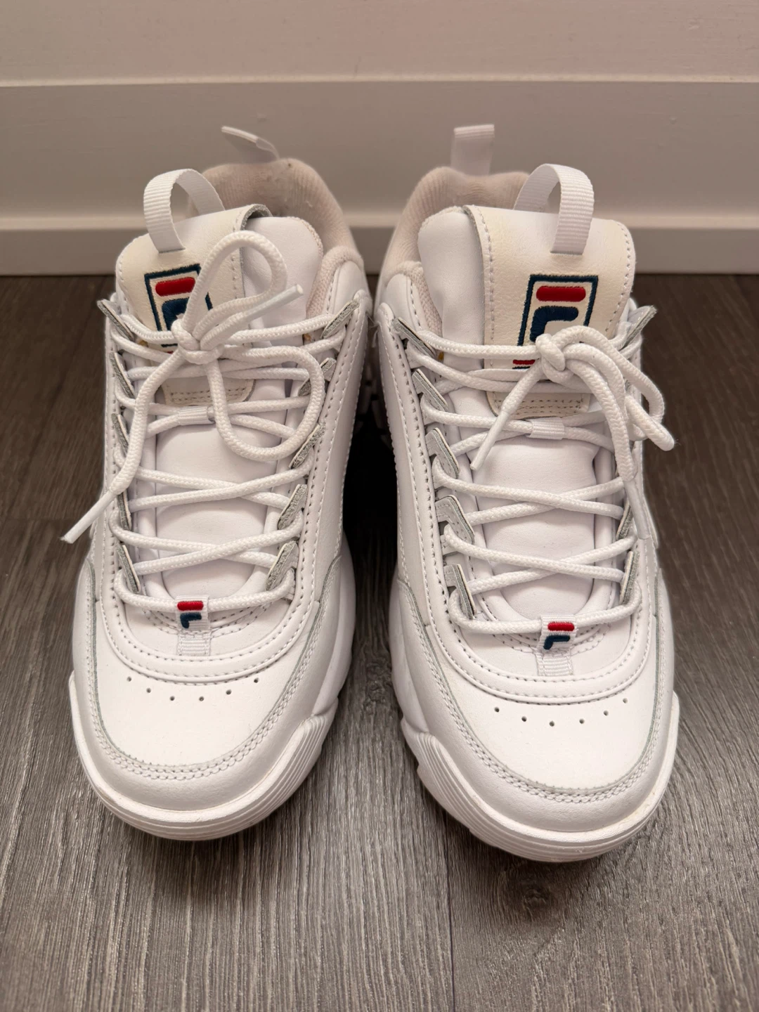FILA chunky white sneakers size 7 1/2