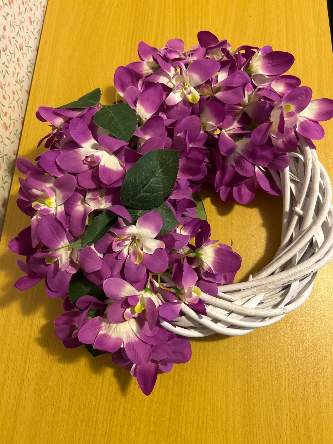 Purple Orchid Wreath