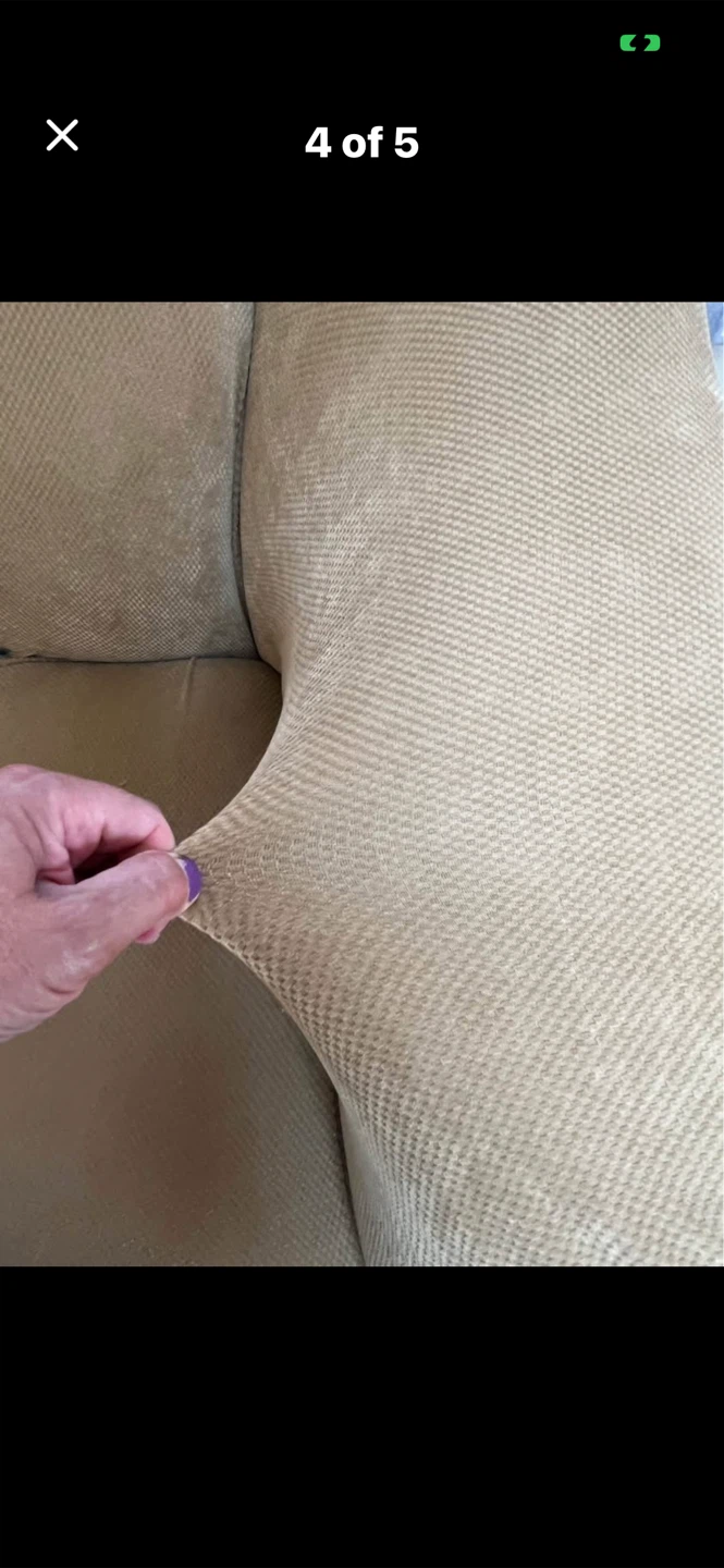 Sure Fit Stretch Pique Sofa Slipcover - Antique - photo 2