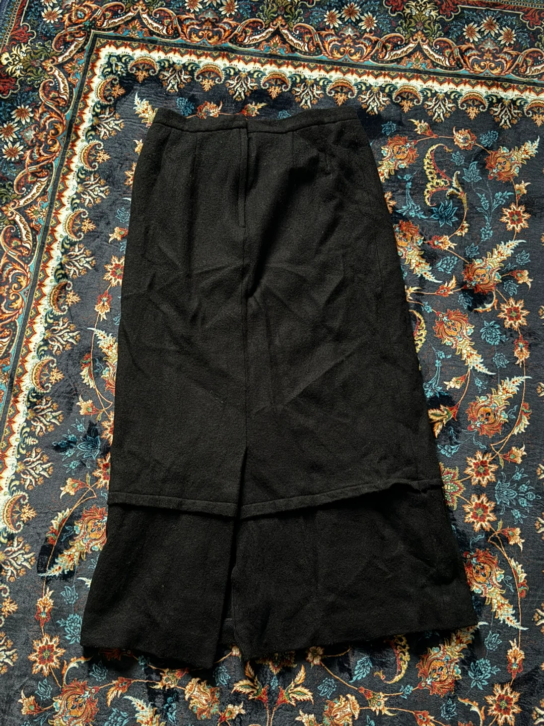 Black Wool Maxi Skirt - photo 2