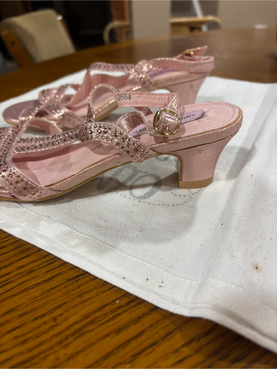 Pink Glitter Heels Size 2-Nanette girls lepore - photo 2