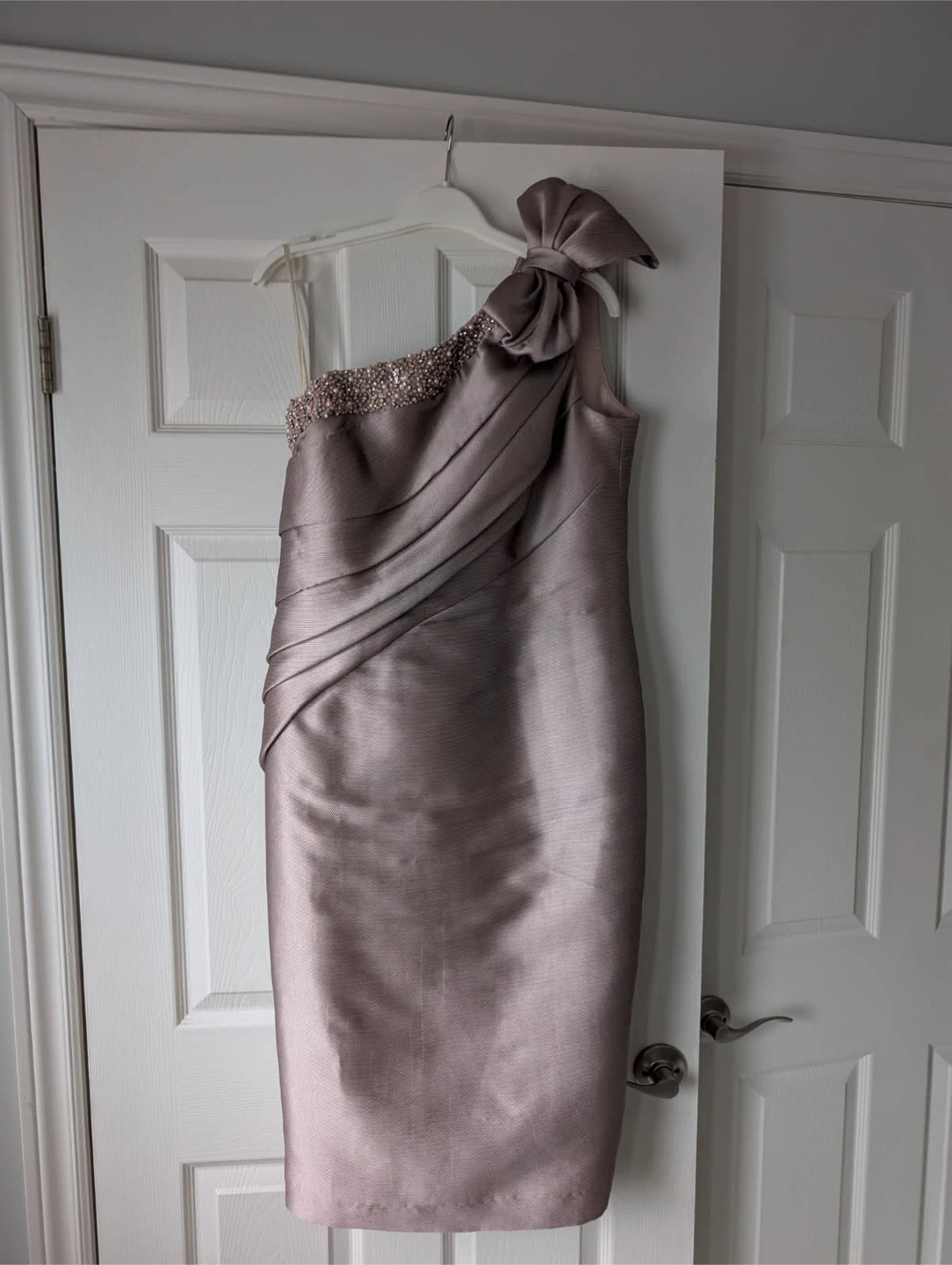 Frascara One Shoulder Beaded Dress Size 12
