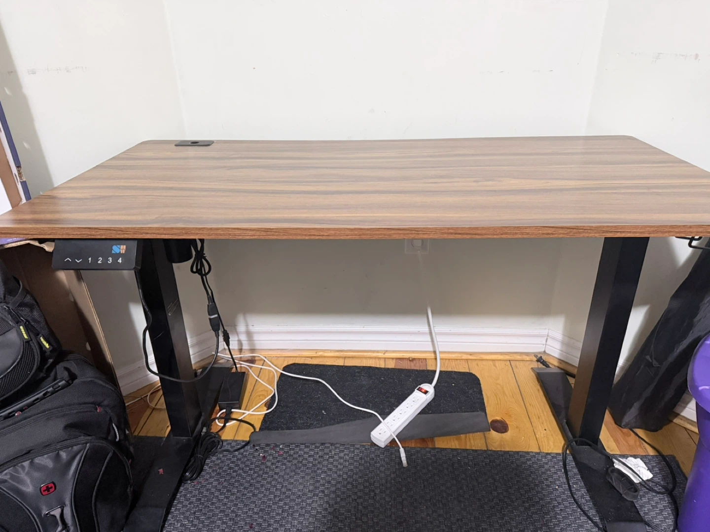 Adjustable Standing Desk - Wood Grain Top - photo 3