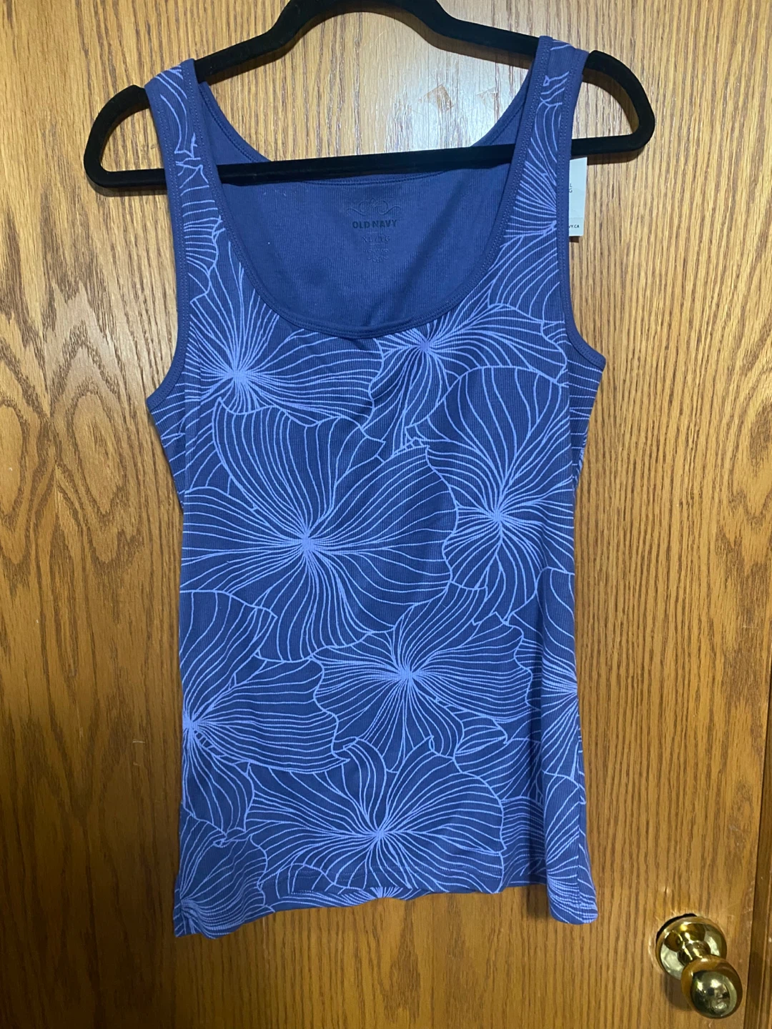 Purple tank floral print - photo 2