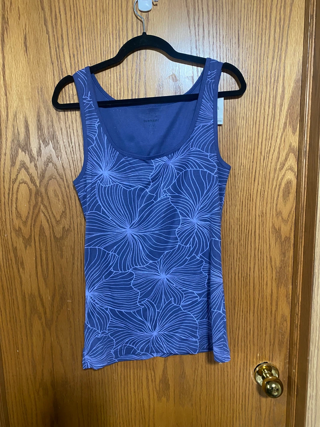 Purple tank floral print - photo 3