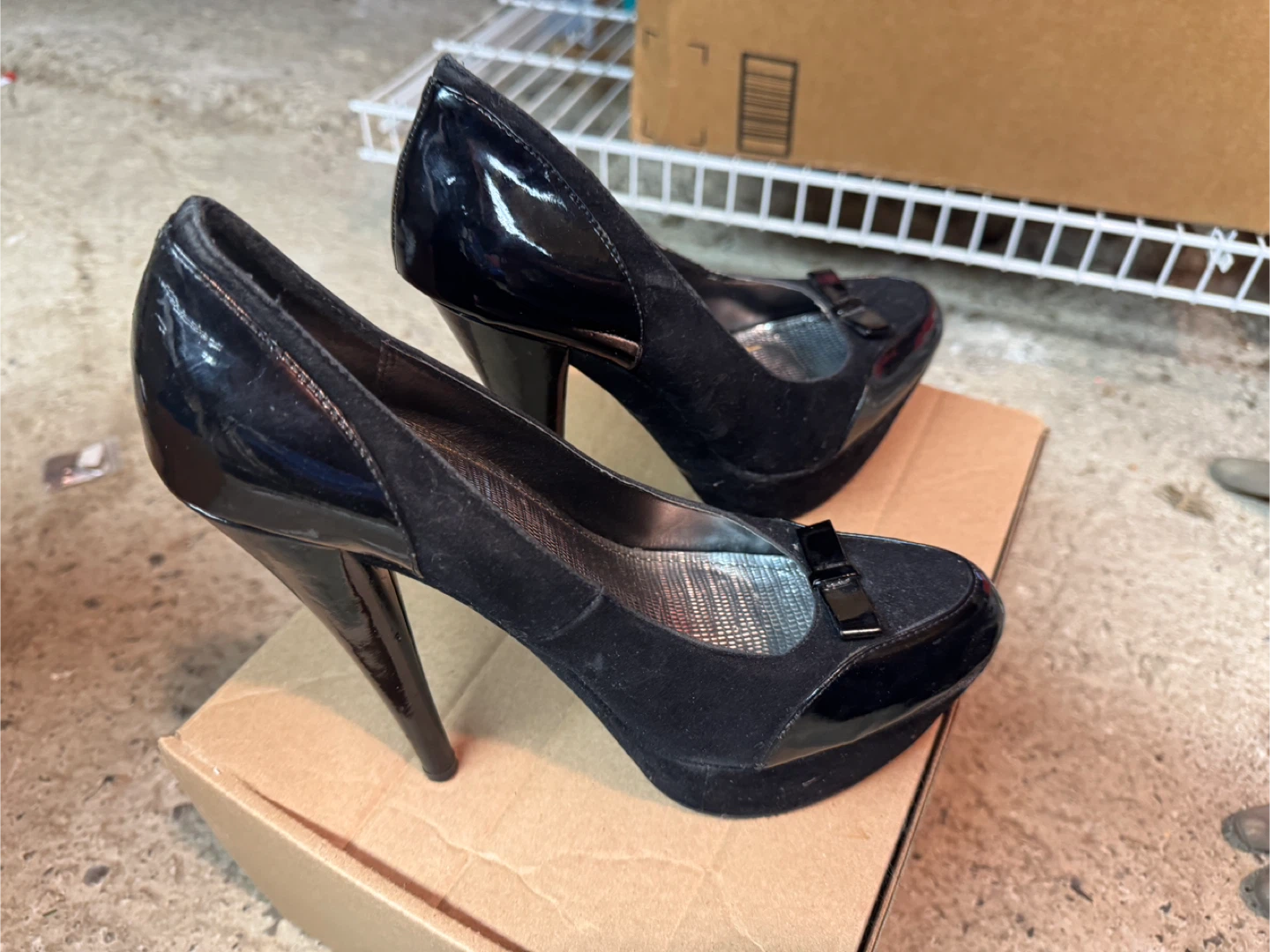 Anne Michelle Black Heels - Size 10