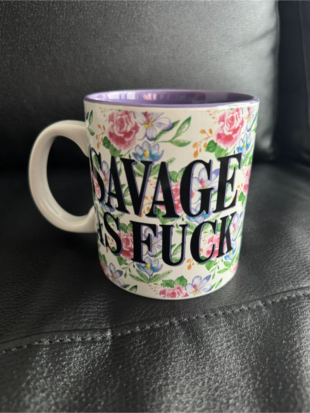 Floral "Savage As Fuck" Mug
