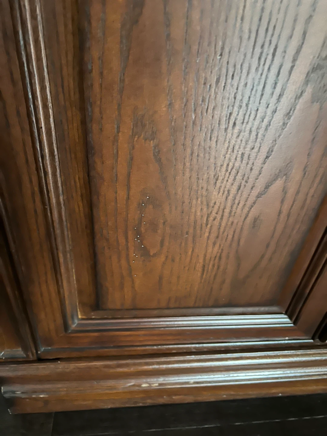 Dark Wood Bookshelf with Cabinet - photo 2