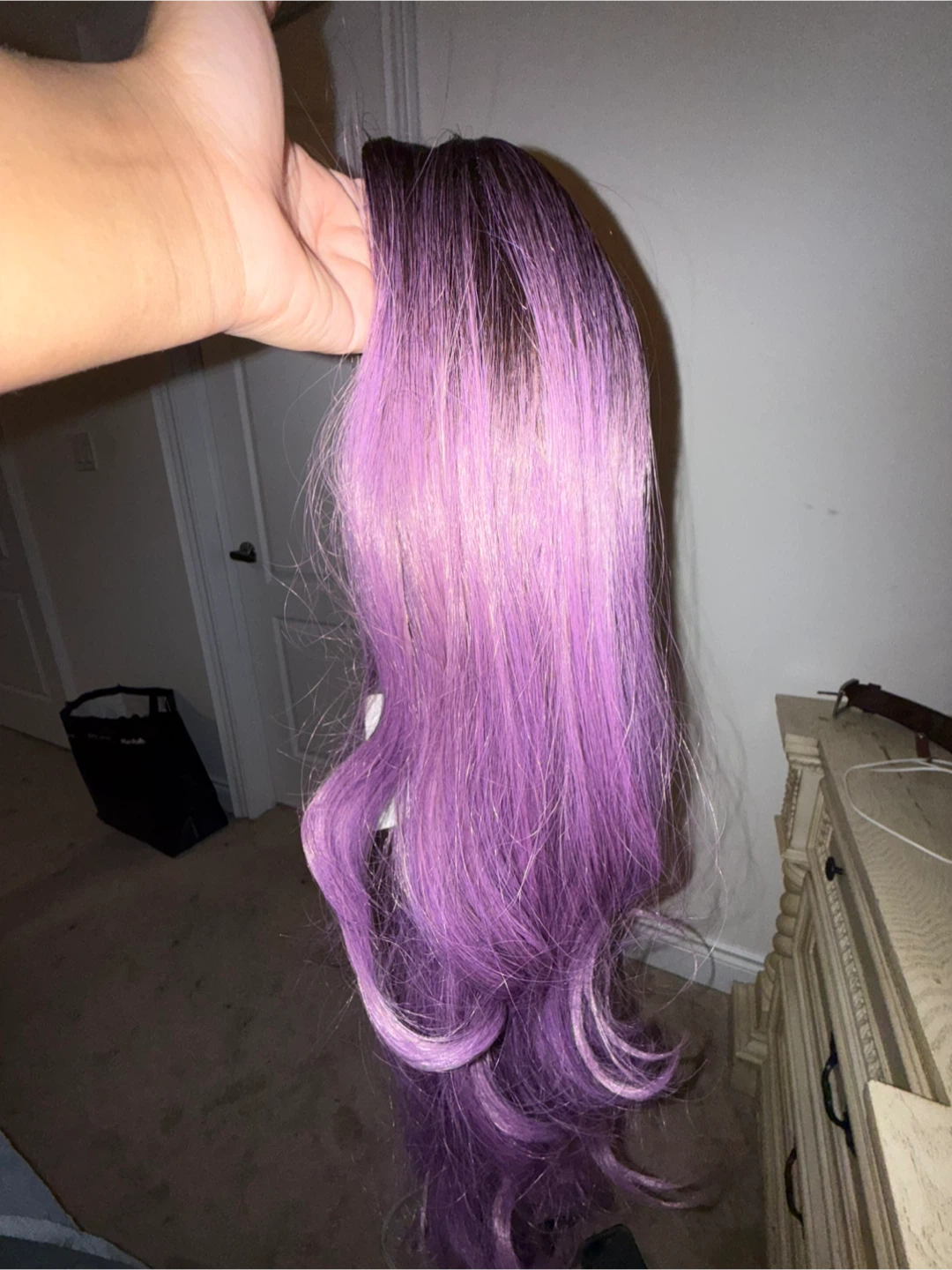 Purple Ombre Wavy Long Wig - photo 2