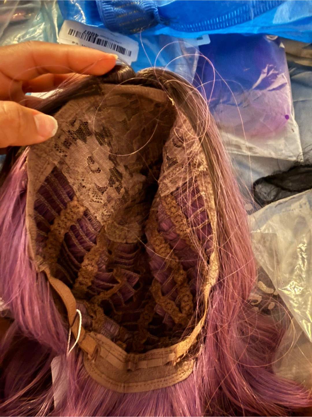 Purple Ombre Wavy Long Wig - photo 3