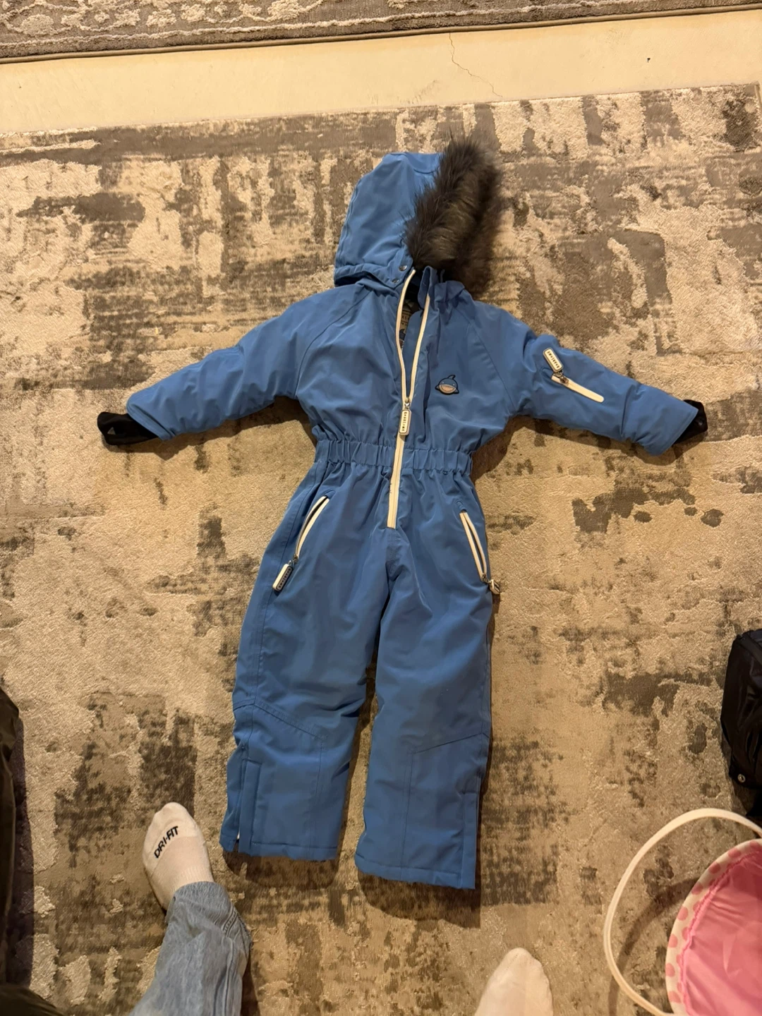 Roarsnow Blue Snowsuit with Hood