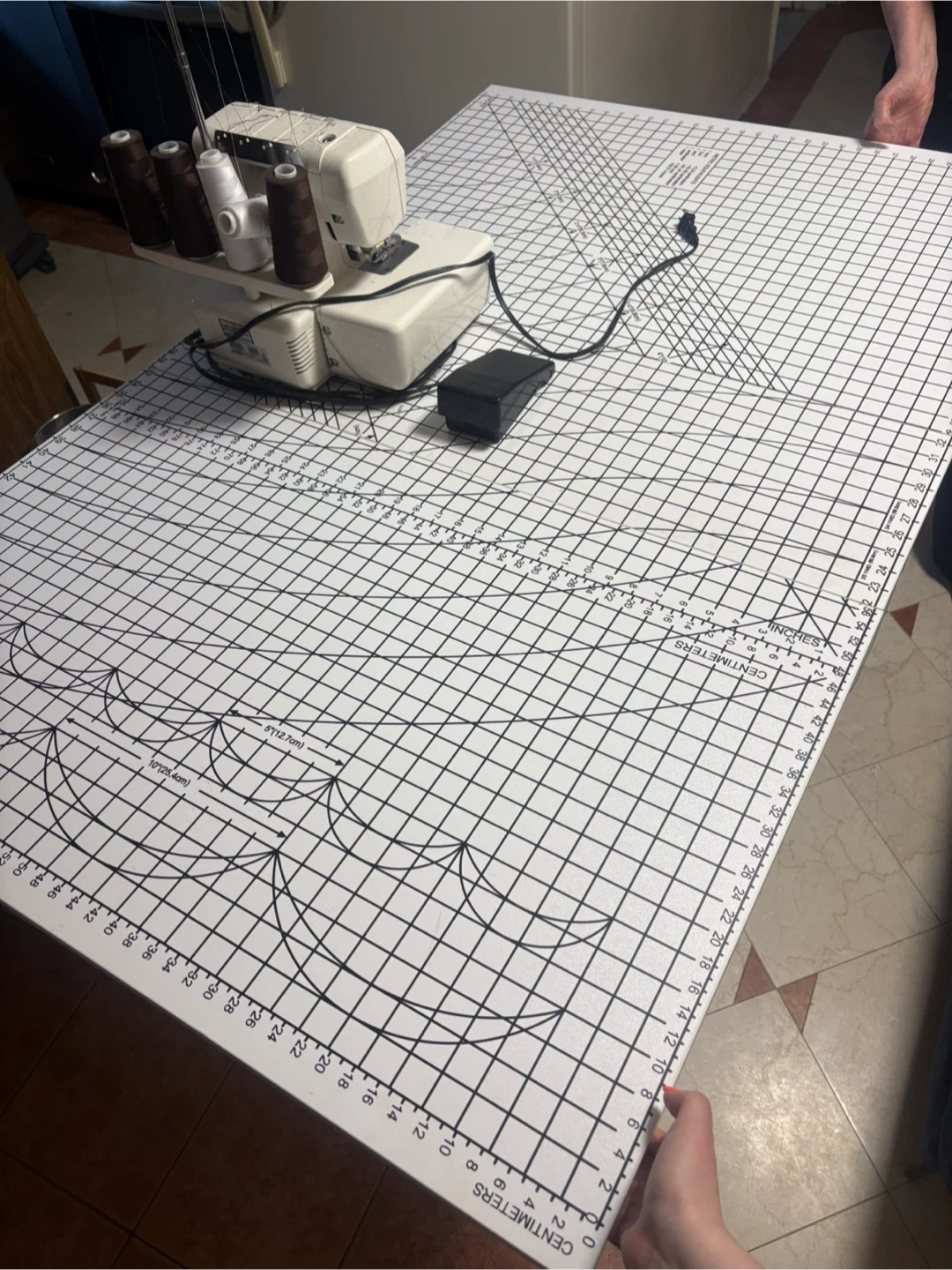 Sewing Table with Gridded top - photo 2