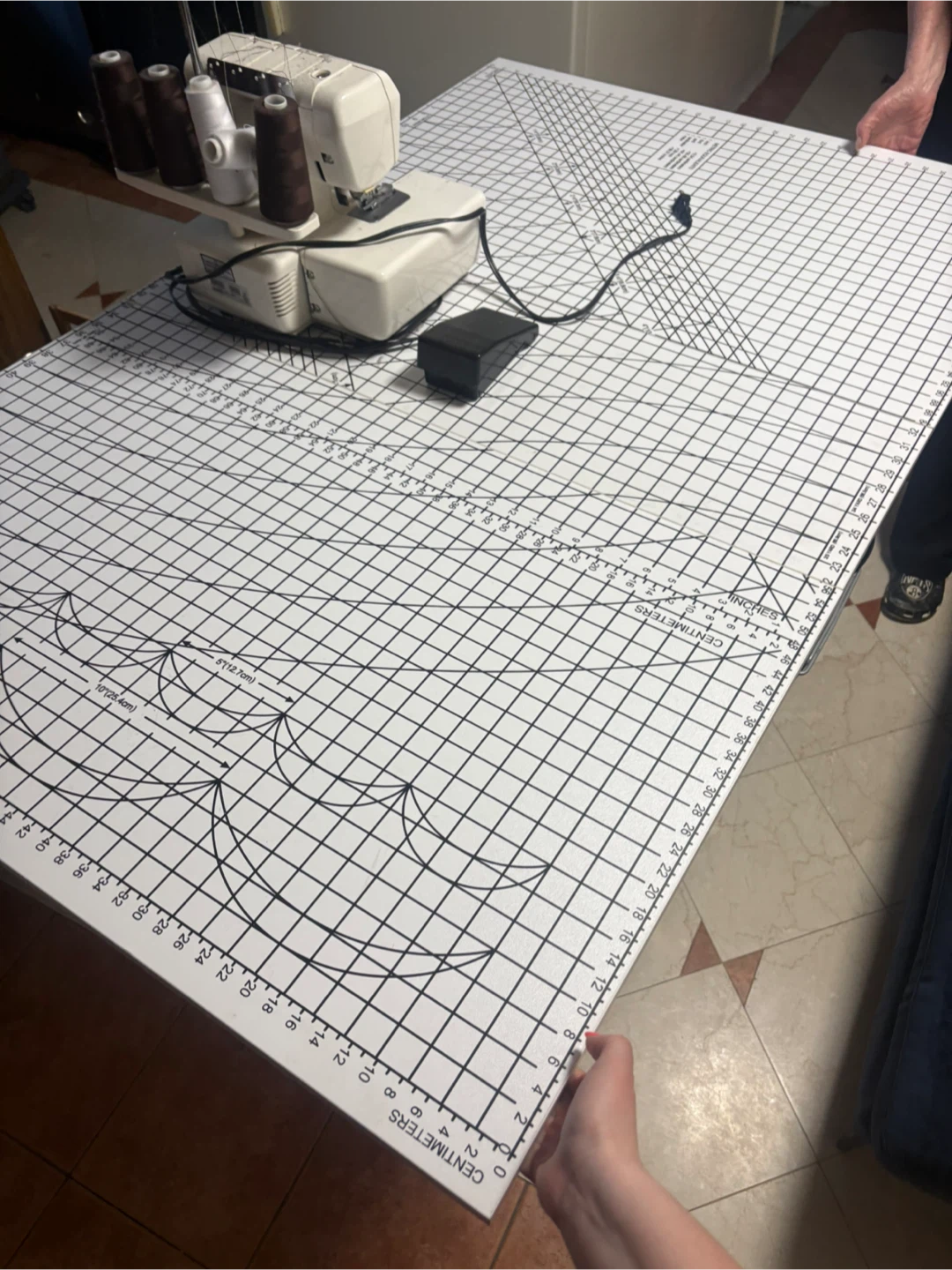 Sewing Table with Gridded top - photo 4