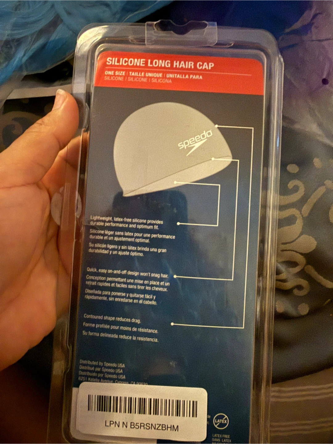Speedo Silicone Long Hair Cap