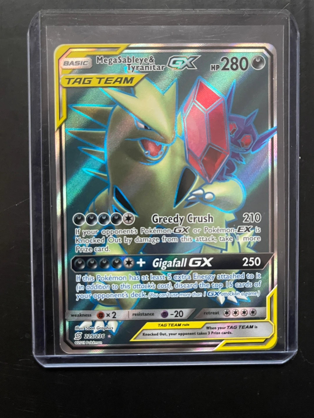 Pokemon Card - Mega Sableye&TyranitarGX [FULL ART] Unified Minds