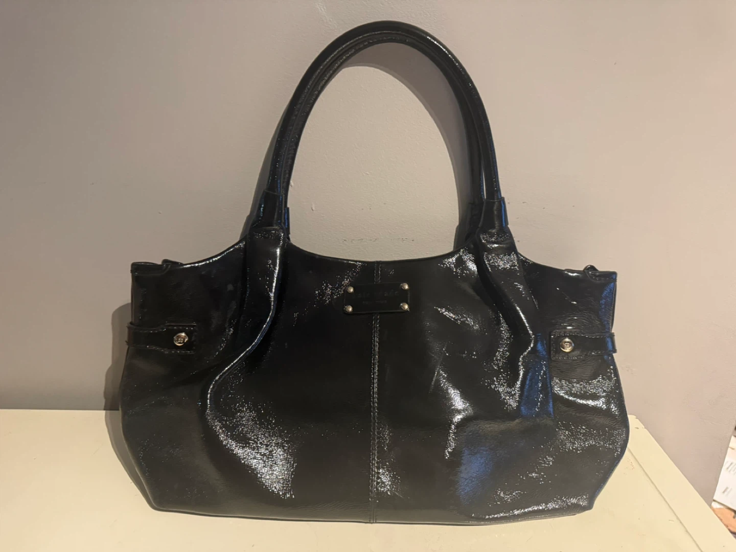 Kate Spade Black Patent Leather Shoulder Bag