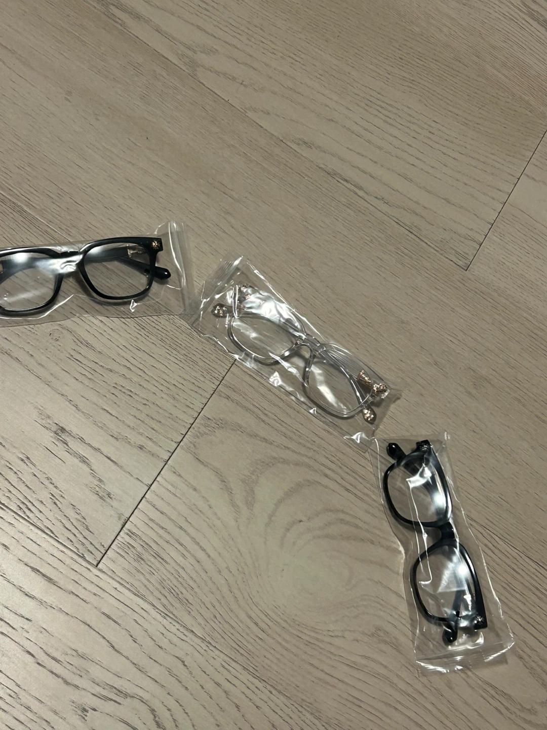 Chrome hearts blue light glasses - Black and Clear Frames