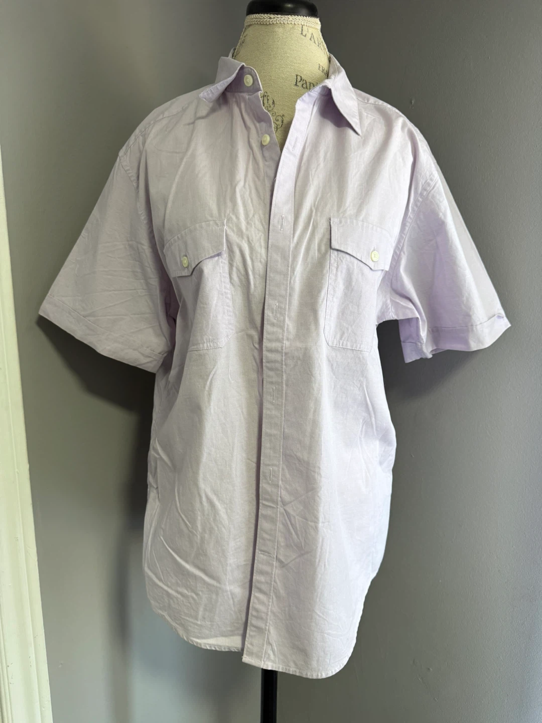 Banana Republic Men's Short Sleeve Shirt - Large